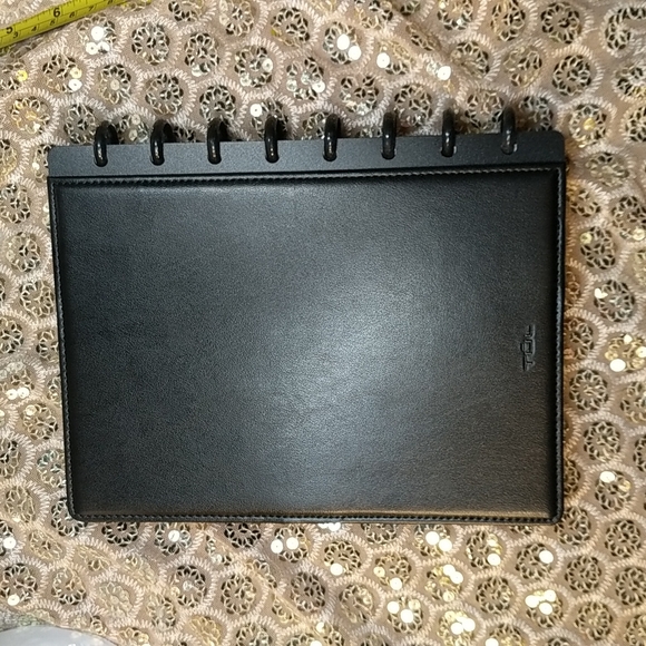 Awesome Tul Discbound Notebook with Genuine Leather Cover. Black - Picture 4 of 6